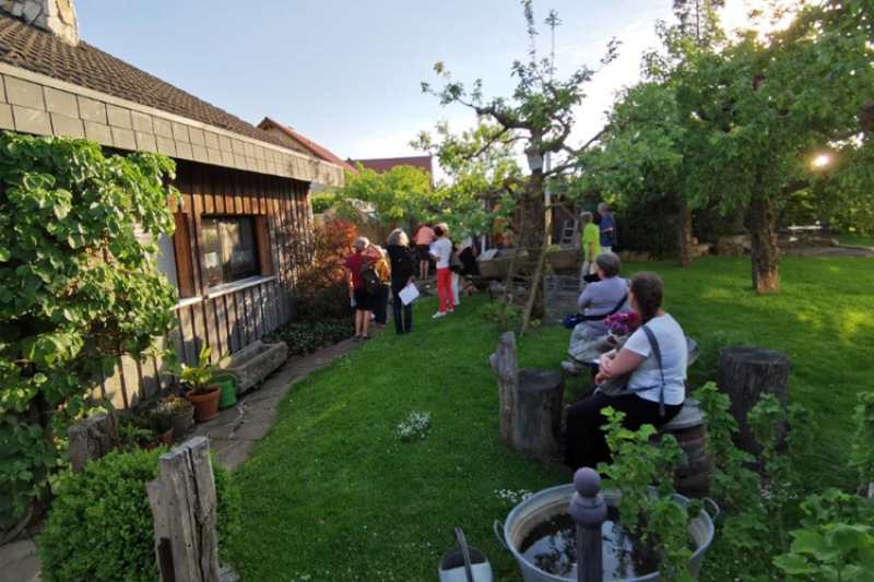 Auftaktveranstaltung am 18.05.2022 in Neresheim-Elchingen zum mehrteiligen Workshop zum Thema 'Natur sucht Platz im Garten'